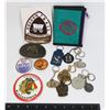 Image 1 : LOT OF ASSORTED VINTAGE KEYCHAINS SOLD WITH