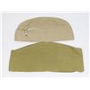 Image 2 : 1940'S-1950'S WEDGE CAP MILITARY TAN GREEN AND