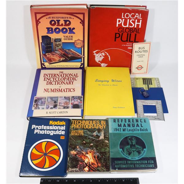 7 ASSORTED BOOKS INCLUDES OLD BOOK VALUE GUIDE