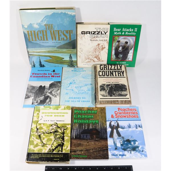 9 ASSORTED BOOKS INCLUDES BEAR ATTACKS II