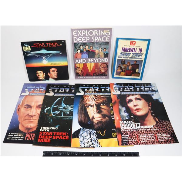 LOT OF STAR TREK MAGAZINES, BOOKS AND MORE