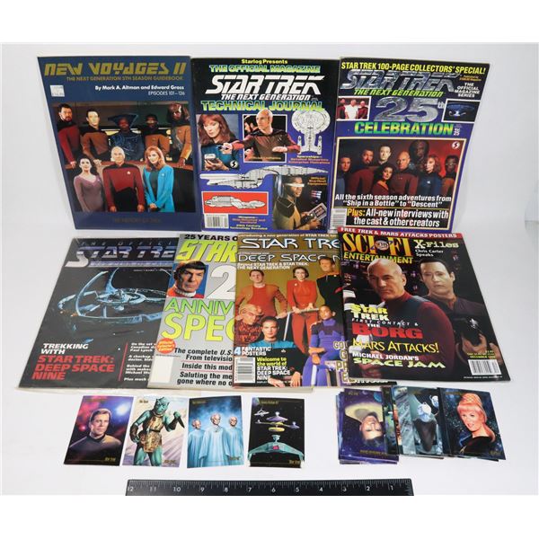 LOT OF SEVERAL STAR TREK MAGAZINES SOLD WITH