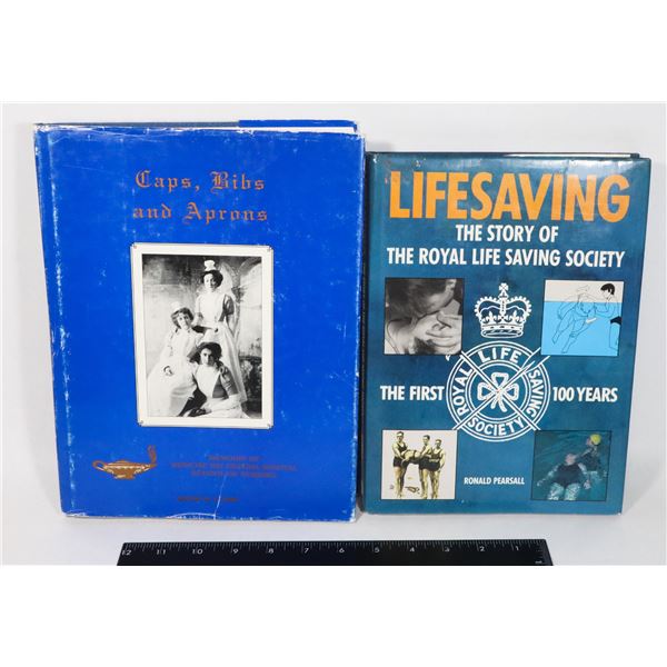 LOT OF 2 BOOKS INCLUDING LIFESAVING THE STORY OF