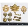 Image 1 : 2 PAIRS RCASC COLLAR BADGES ROYAL CANADIAN ARMY