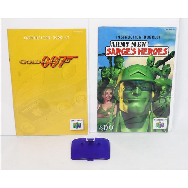 TWO NINTENDO 64 GAME INSTRUCTION MANUALS