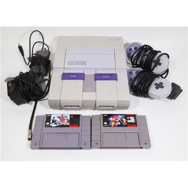 SUPER NINTENDO SNES SYSTEM WORKING W/ GAMES