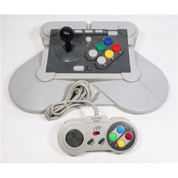 TWO 3RD PARTY SUPER NINTENDO CONTROLLERS