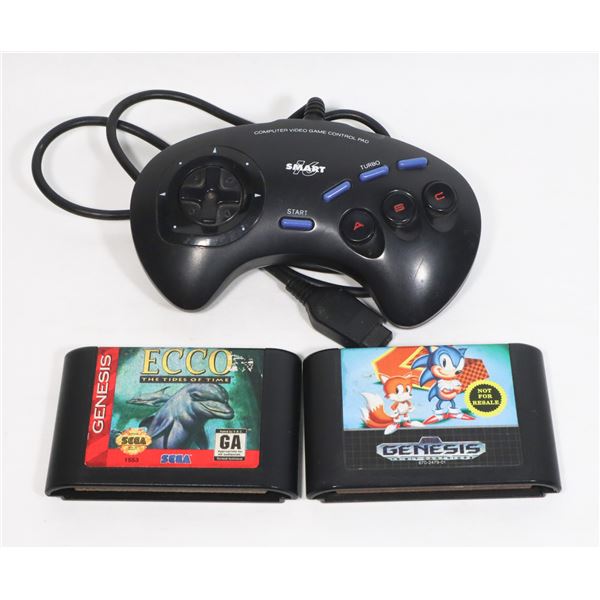 THIRD PARTY SEGA GENESIS CONTROLLER SOLD WITH