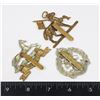 Image 2 : BRITISH CAP BADGE QUEEN'S ROYAL REGIMENT WEST
