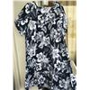 Image 2 : Qty 2 New 3X Ali'i Fashions Hawaii Black White Polyester MuuMuu Dresses (52" bust/44"L)