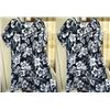 Image 1 : Qty 2 New 3X Ali'i Fashions Hawaii Black White Polyester MuuMuu Dresses (52" bust/44"L)