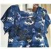 Image 3 : Qty 2 New 2X Ali'i Fashions Hawaii Blue White Cotton MuuMuu Dresses (50" bust/44"L)