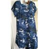 Image 2 : Qty 2 New 2X Ali'i Fashions Hawaii Blue White Cotton MuuMuu Dresses (50" bust/44"L)