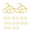 Image 1 : Qty 9 Pair New Fashion Mickey Mouse Gold-Tone Metal Pierced Earrings
