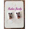 Image 3 : Qty 8 Pair Mickey Mouse Earrings (3 Faux Pearl/3 Clear Stone/2 Plastic)