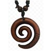 Image 4 : Qty 5 New Resin Faux-Wood & Bone Motif Fish Hook Necklaces w/ Adjustable String Chokers, Misc Design