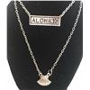 Image 3 : Qty 3 Metal Double Strand Silver-Tone Chain Necklaces w/ Aloha & Shell Dangle Pendants (display not 