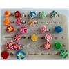 Image 1 : Qty 22 Girl's Plumeria Flower Rings w/ Adjustable Bands