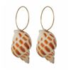 Image 2 : Qty 10 Pair Faux Shell Earrings w/ Gold-Tone & Silver-Tone Accents