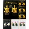 Image 1 : Qty 7 Pair Turtle Honu Stud Earrings: 4 Gold-Tone, 1 Silver-Tone & 2 Green