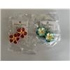 Image 4 : Qty 6 Plumeria Flower Fimo Polymer Clay Pierced Hook Dangle Earrings (approx. 1.25" dia), Misc Color