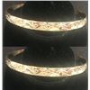 Image 1 : Qty 2 Fashion Gold-Tone Floral Swirl 5mm Hawaiian Bangle Bracelet (large - 80mm dia)