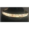 Image 2 : Qty 3 Fashion Gold-Tone Floral Swirl 5mm Hawaiian Bangle Bracelet (large - 80mm dia)