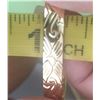 Image 6 : Qty 3 Fashion Gold-Tone Floral Swirl 5mm Hawaiian Bangle Bracelet (large - 80mm dia)
