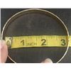 Image 7 : Qty 3 Fashion Gold-Tone Floral Swirl 5mm Hawaiian Bangle Bracelet (large - 80mm dia)
