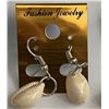 Image 3 : Qty 8 Pair Gold-Tone & Silver Tone Faux Shell Earrings, Misc Sizes