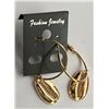 Image 4 : Qty 8 Pair Metal Silver-Tone Shell Shaped Stud Pierced Earrings