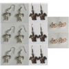 Image 1 : Qty 8 Pair Gold-Tone & Silver Tone Turtle Honu Earrings, Misc Sizes