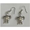 Image 2 : Qty 8 Pair Gold-Tone & Silver Tone Turtle Honu Earrings, Misc Sizes