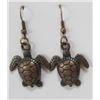 Image 4 : Qty 8 Pair Gold-Tone & Silver Tone Turtle Honu Earrings, Misc Sizes