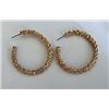 Image 2 : Qty 16 Pair Gold-Tone Earrings: 3 Large Hoops, 8 Small Hoops, 3 Pearl Dangles & 2 Leaves