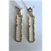 Image 4 : Qty 16 Pair Gold-Tone Earrings: 3 Large Hoops, 8 Small Hoops, 3 Pearl Dangles & 2 Leaves
