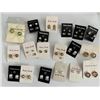 Image 1 : Qty 19 Pair Misc Earrings: Pearl Beads, Clear Stones, Stainless Steel, etc
