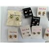 Image 2 : Qty 19 Pair Misc Earrings: Pearl Beads, Clear Stones, Stainless Steel, etc