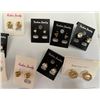 Image 4 : Qty 19 Pair Misc Earrings: Pearl Beads, Clear Stones, Stainless Steel, etc