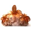 Image 2 : Qty 5 Hard Plastic Medium Plumeria Orange Triple Flower Hair Claws Clips (approx. 2.75"L)