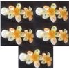 Image 1 : Qty 5 Hard Plastic Large Plumeria Yellow Flower Hair Claws Banana Clips (approx. 4"L)