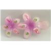 Image 3 : Qty 5 Hard Plastic Large Plumeria Purple Flower Hair Claws Banana Clips (approx. 4"L)