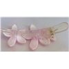 Image 4 : Qty 5 Hard Plastic Large Plumeria Purple Flower Hair Claws Banana Clips (approx. 4"L)