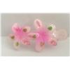 Image 3 : Qty 5 Hard Plastic Large Plumeria Pink Flower Hair Claws Banana Clips (approx. 4"L)