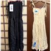 Image 1 : Qty 2 New Favant Women's Short Elastic Tube Dresses, One Size, Black & White