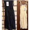 Image 1 : Qty 2 New Favant Women's Short Elastic Tube Dresses, One Size, Black & White