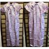 Image 1 : Qty 2 New Asian Dresses w/ Oriental Clasps & Slits: Size XL (35" bust/52"L), Size XXXXL (40"bust/54"