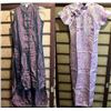Image 1 : Qty 2 New Asian Outfits Size M:  Dress w/ Oriental Clasps (30" bust/52"L) & Vest w/ Pants (32"bust/3