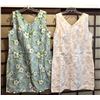 Image 1 : Qty 2 New CT Fashions Hawaii Sleeveless Short Zipper Dresses Size 2X Blue (42" bust/36"L) & XL (40")