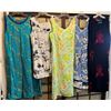 Image 1 : Qty 5 Sleeveless Size Medium Dresses (36-38"bust): Island Feeling, Sunset Rose, Palmwave (pre-owned)